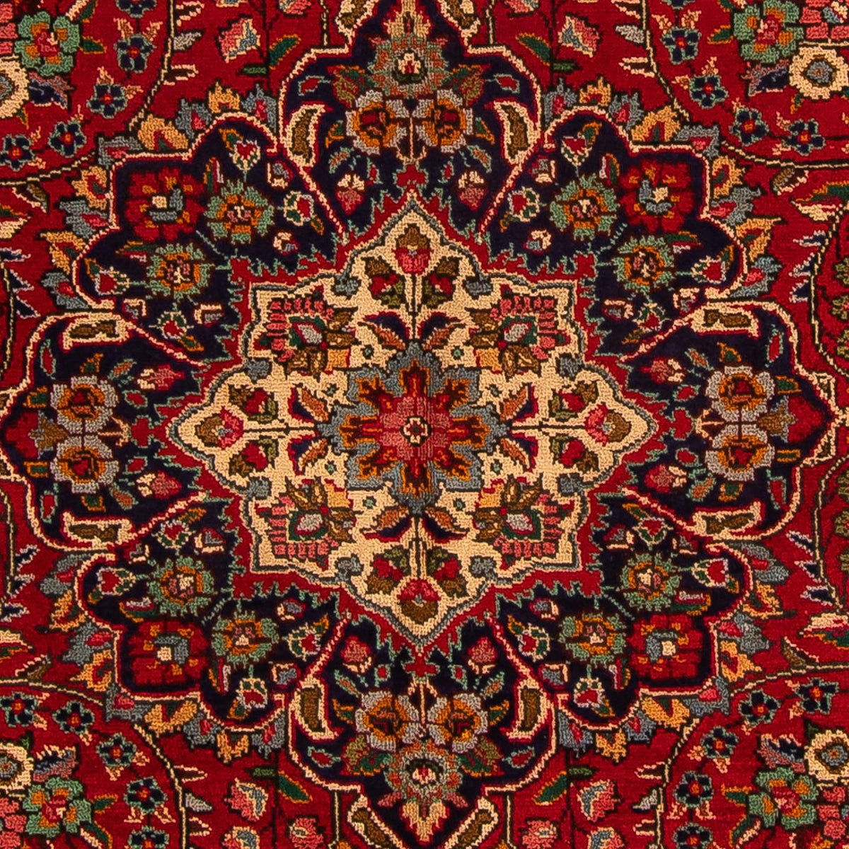 Persisk tæppe - Tabriz - 314 x 203 cm - mørkerød