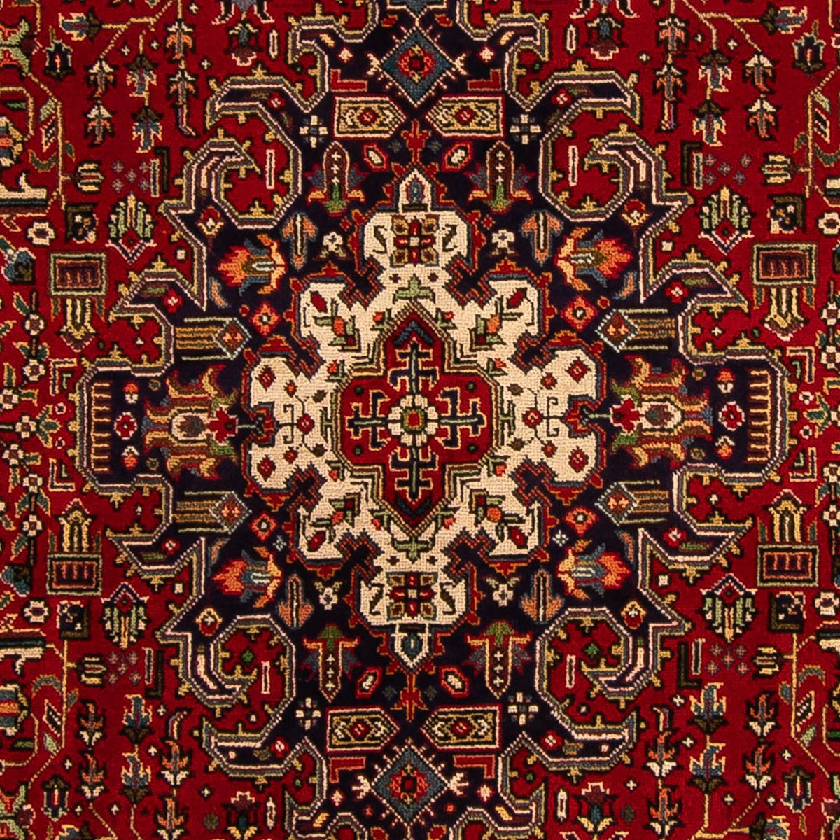 Persisk tæppe - Tabriz - 305 x 195 cm - mørkerød