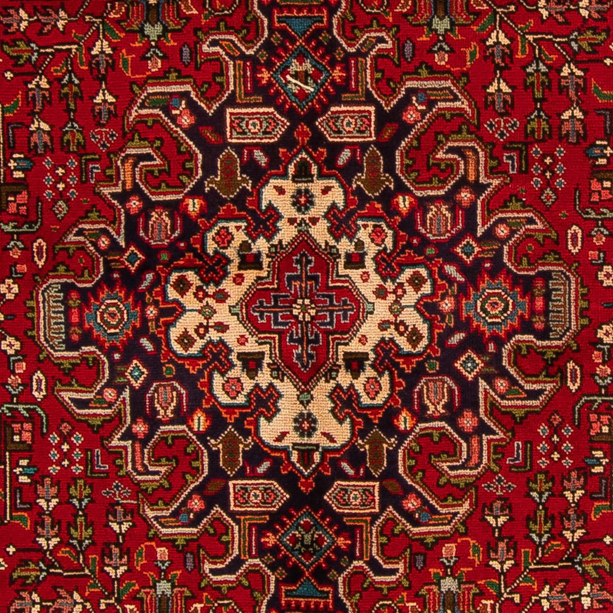 Persisk tæppe - Tabriz - 295 x 195 cm - mørkerød