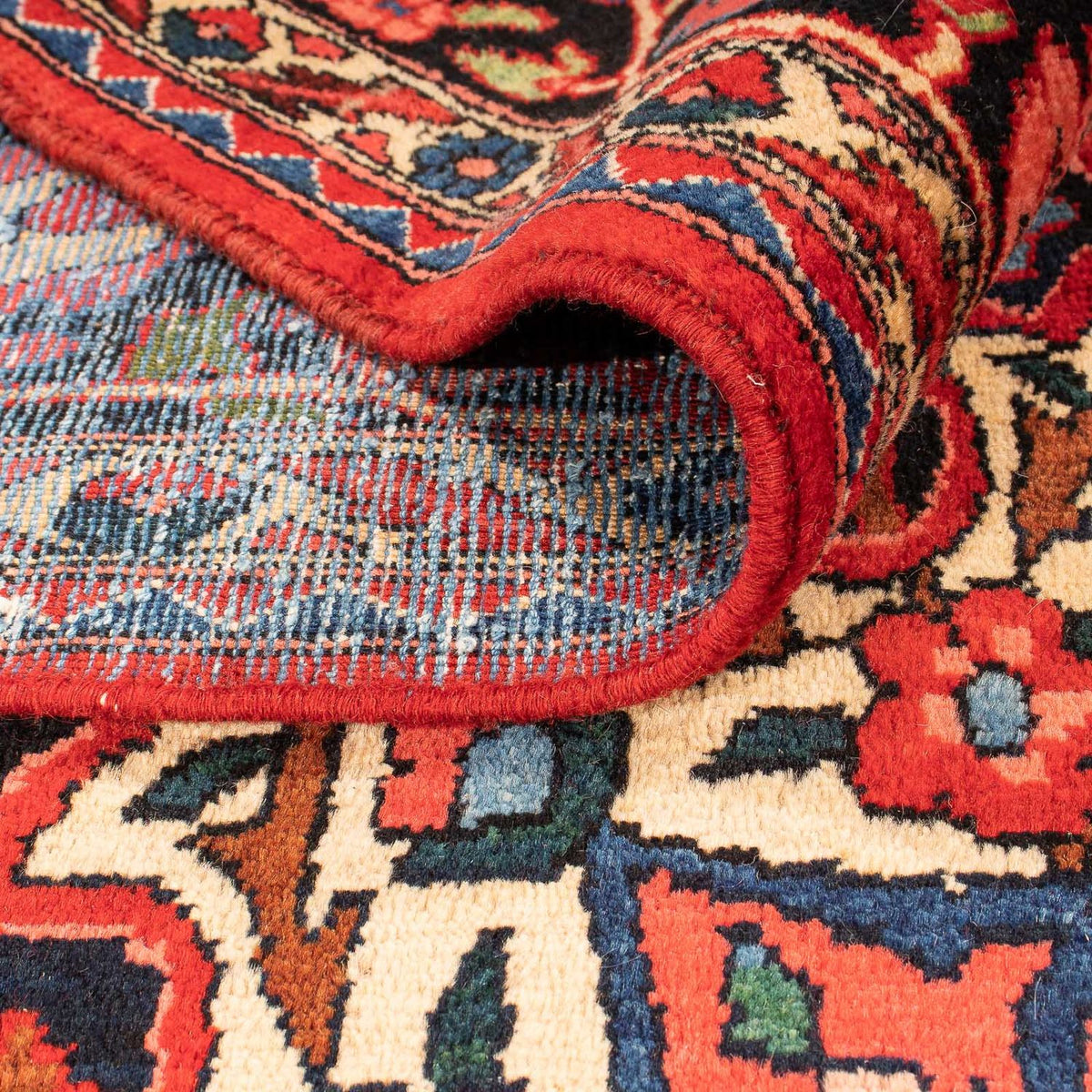 Persisk tæppe - Nomadisk - 400 x 228 cm - mørkerød