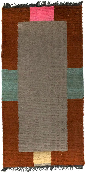 Nepal Tæppe - 140 x 70 cm - sølv