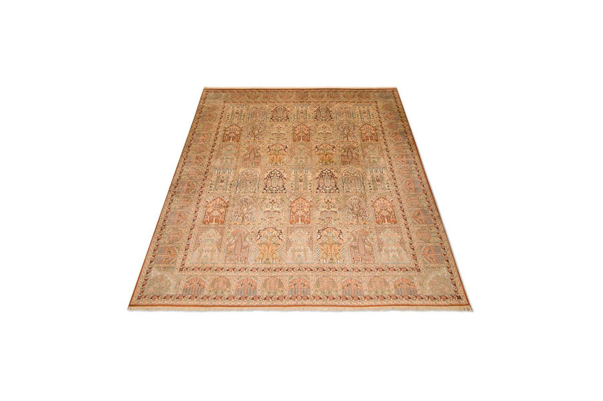 Silketæppe - Kashmir Silk - 308 x 241 cm - flerfarvet