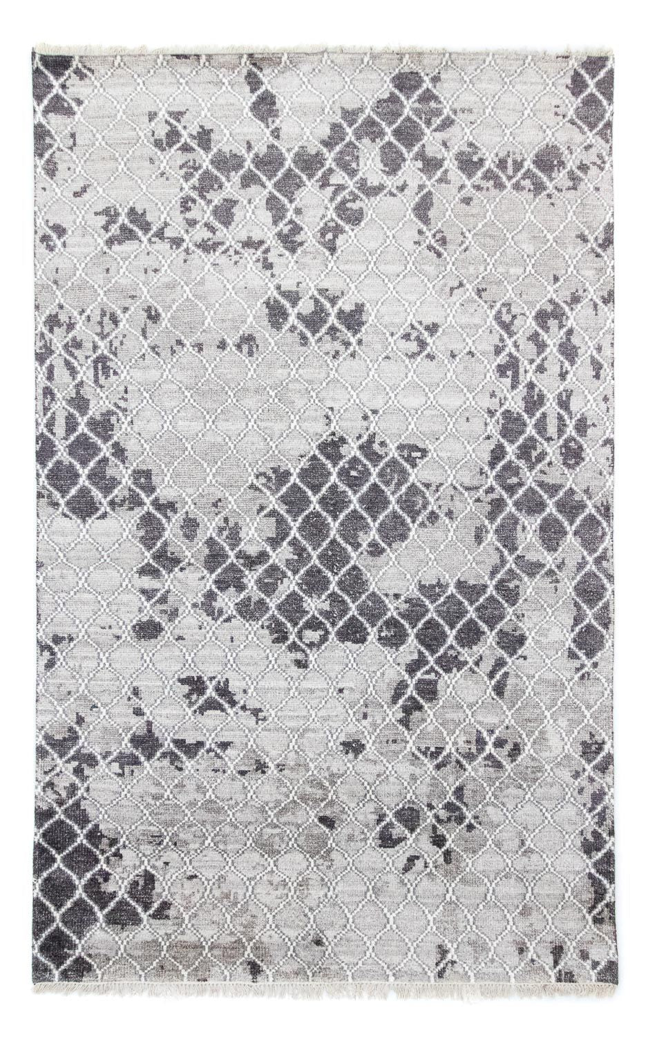 Designer tæppe - 271 x 181 cm - sølv