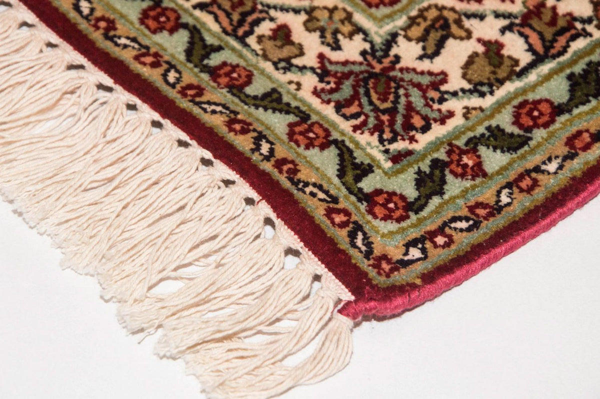Silketæppe - Kashmir Silk - 120 x 80 cm - rød