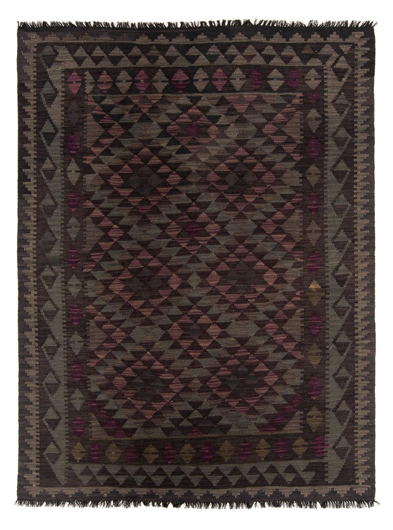 Kelim Carpet - Splash - 197 x 151 cm - flerfarvet