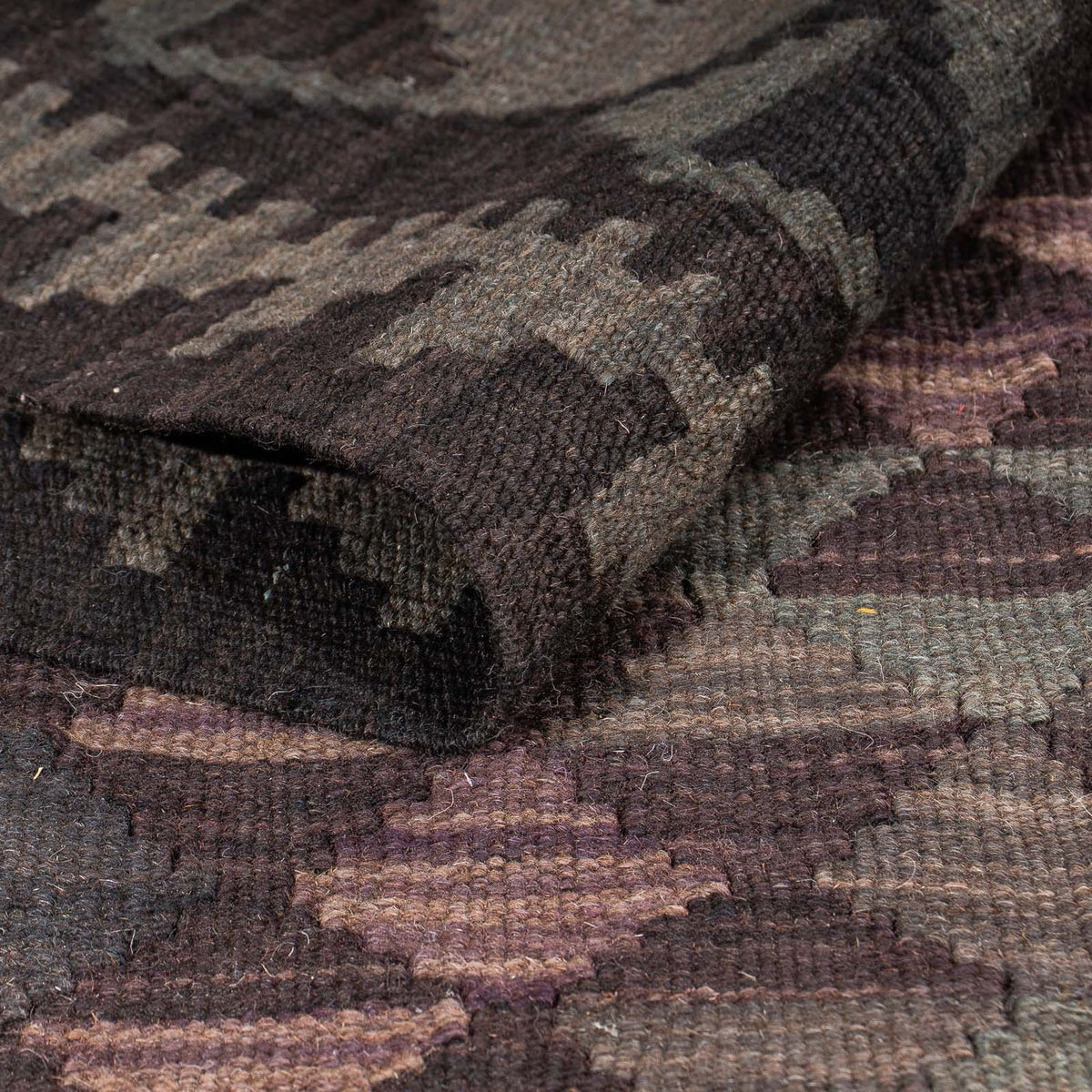 Kelim Carpet - Splash - 197 x 151 cm - flerfarvet