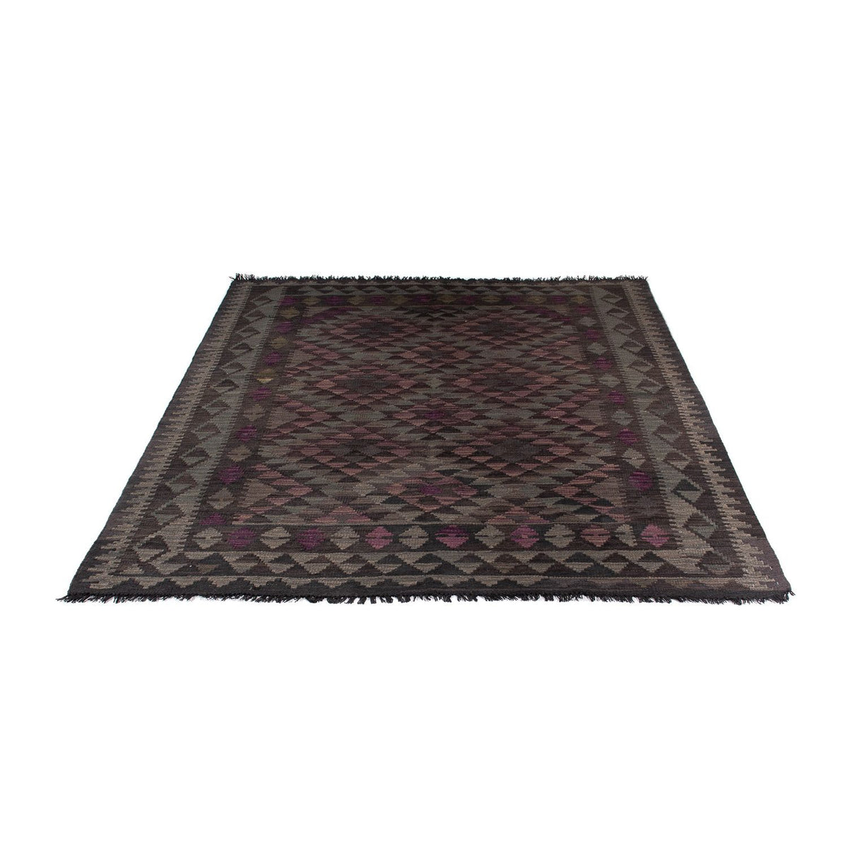 Kelim Carpet - Splash - 197 x 151 cm - flerfarvet