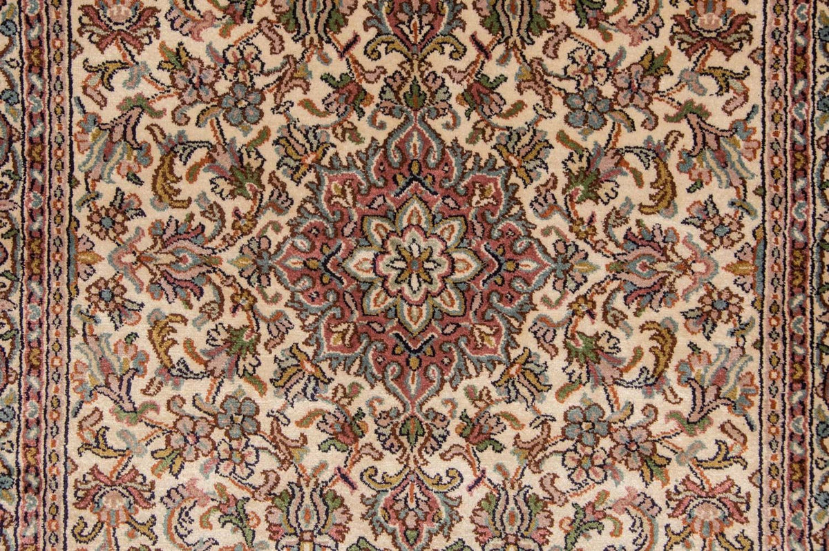 Løber Silketæppe - Kashmir Silk - 190 x 77 cm - beige