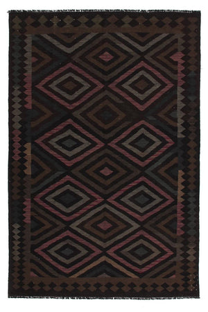 Kelim Carpet - Splash - 240 x 166 cm - sort