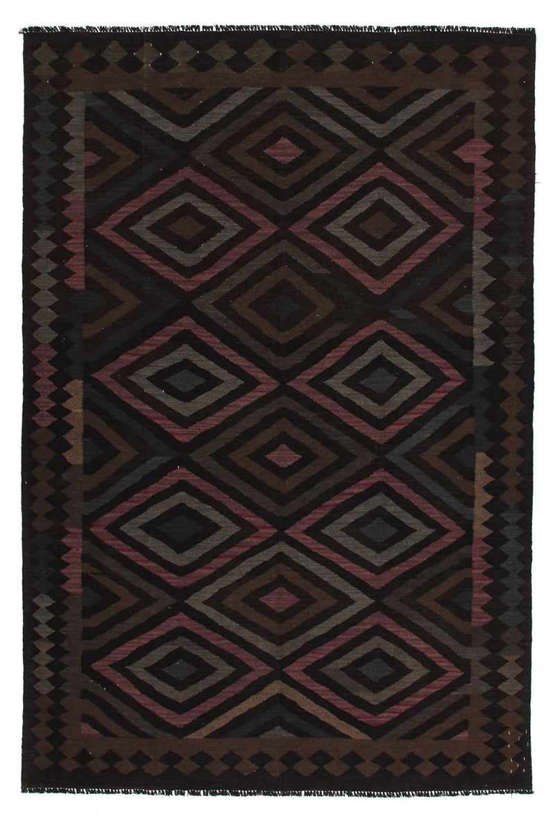 Kelim Carpet - Splash - 240 x 166 cm - sort
