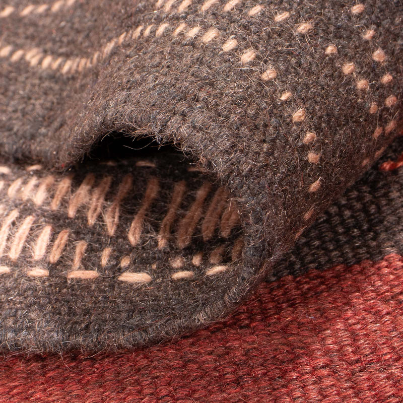 Løber Kelim-tæppe - gammelt - 450 x 130 cm - brun