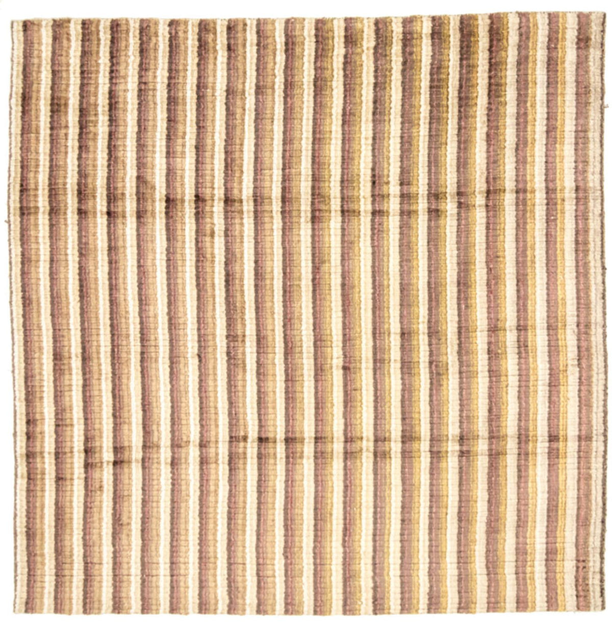 Viskose tæppe firkantet - 200 x 200 cm - flerfarvet