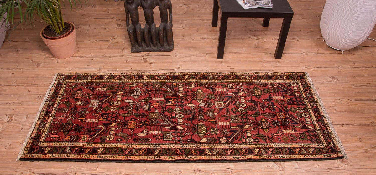 Løber Persisk tæppe - Nomadisk - 200 x 83 cm - rød