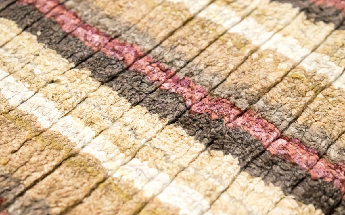 Viskose tæppe - 270 x 198 cm - flerfarvet