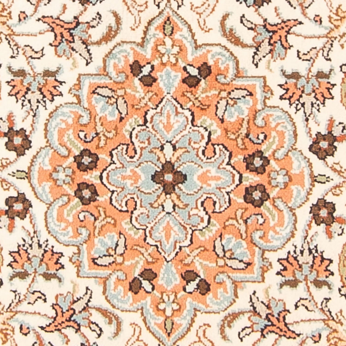 Silketæppe - Kashmir Silk - 125 x 78 cm - creme