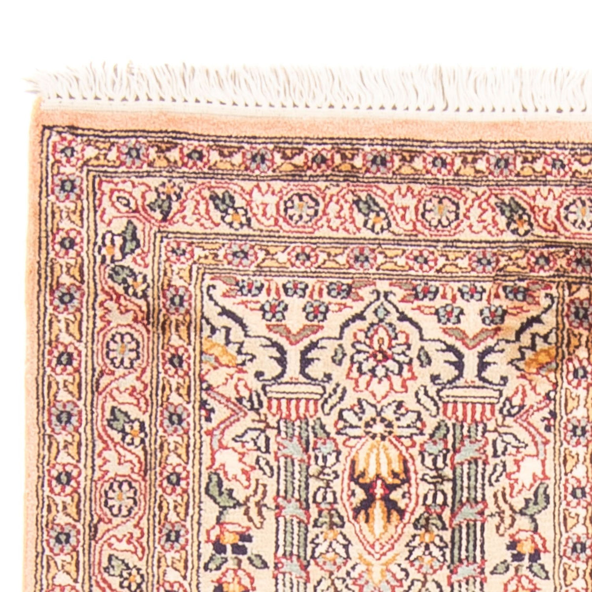 Silketæppe - Kashmir Silk - 119 x 79 cm - flerfarvet