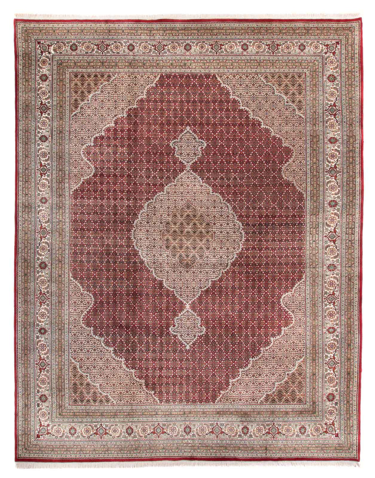 Orientalsk tæppe - Tabriz - 388 x 303 cm - rød