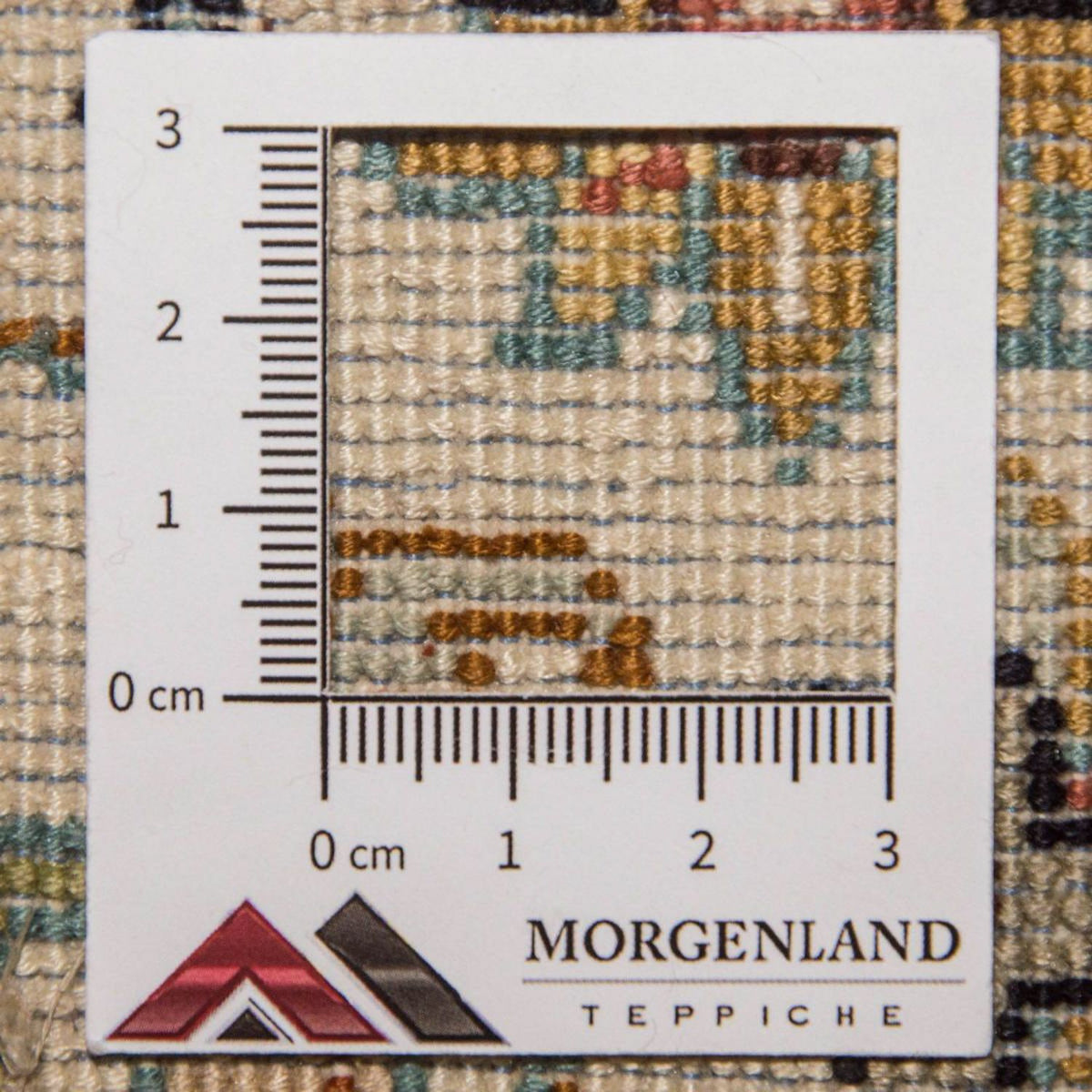 Silketæppe - Kashmir Silk - 123 x 79 cm - beige
