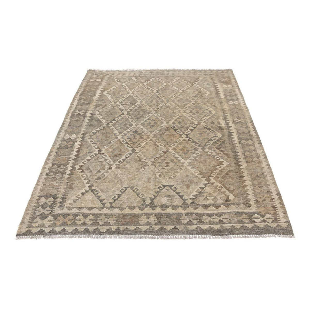 Kelim Carpet - Splash - 196 x 162 cm - flerfarvet