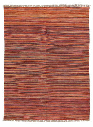 Kelim Carpet - Splash - 198 x 140 cm - flerfarvet