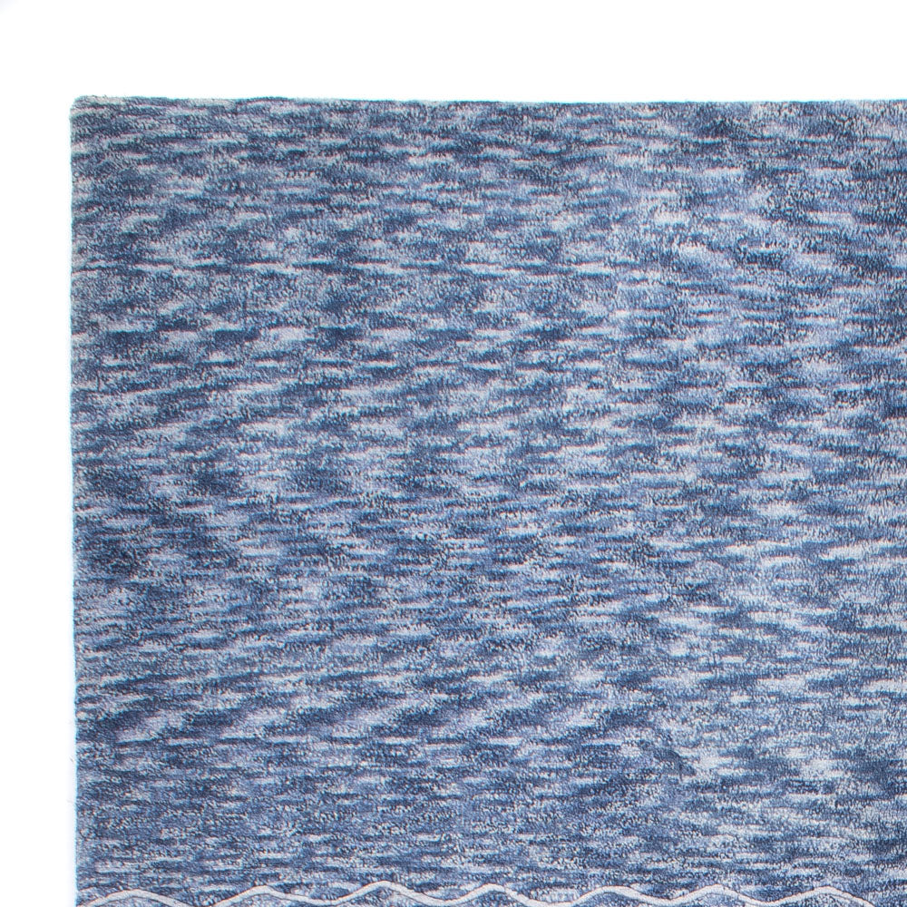 Nepal Tæppe - 239 x 170 cm - blå