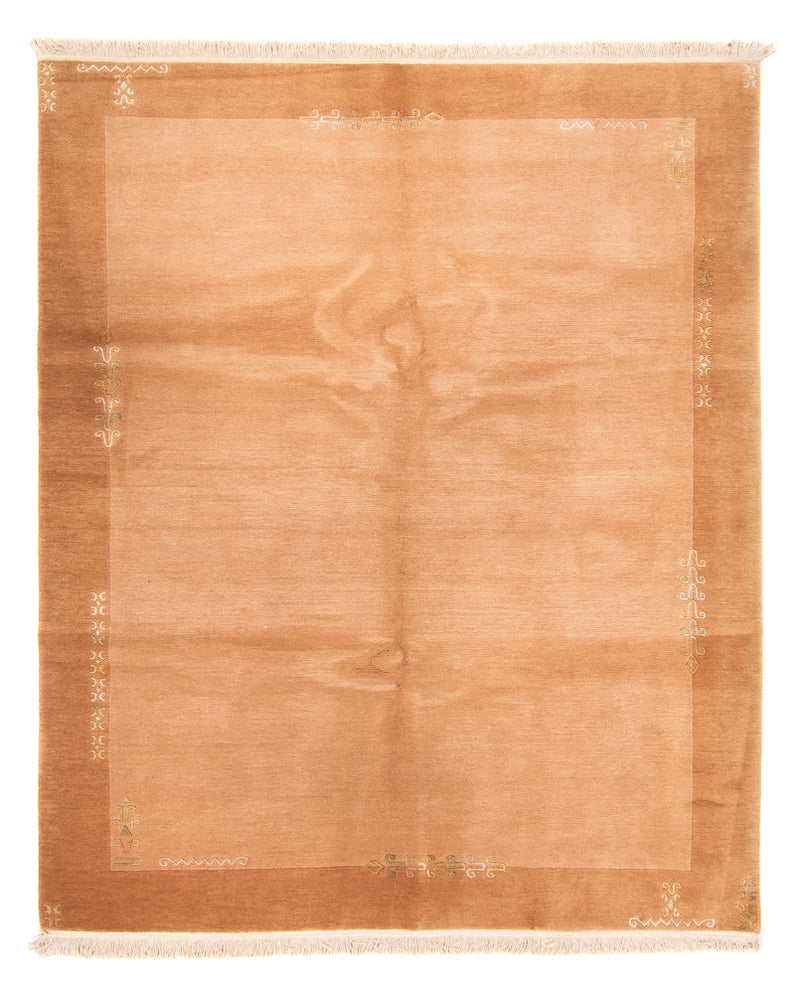 Nepal Tæppe - 250 x 200 cm - laks