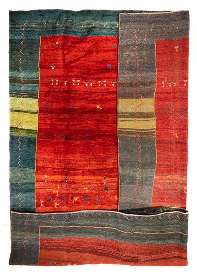 Persisk Gabbeh Tæppe 405x508cm - Perserteppich Wollteppich