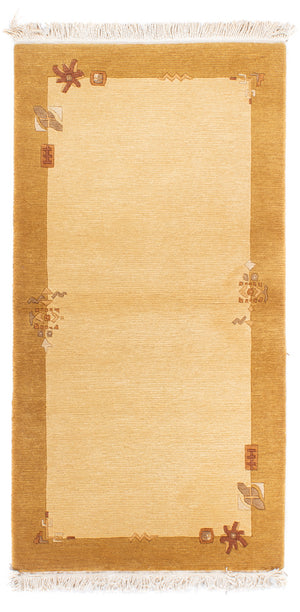 Nepal Tæppe - Royal - 143 x 74 cm - beige