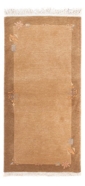 Nepal Tæppe - Royal - 138 x 73 cm - lys brun