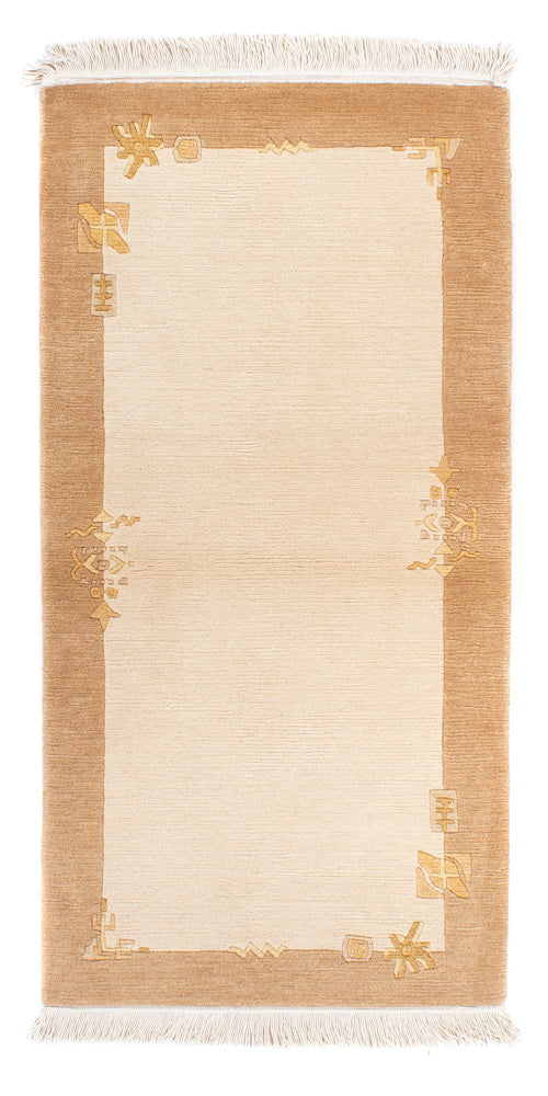 Nepal Tæppe - Royal - 141 x 72 cm - beige