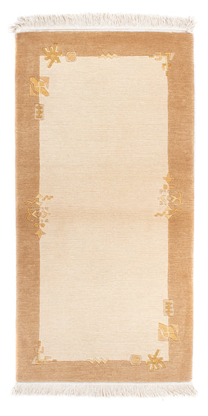 Nepal Tæppe - Royal - 141 x 72 cm - beige