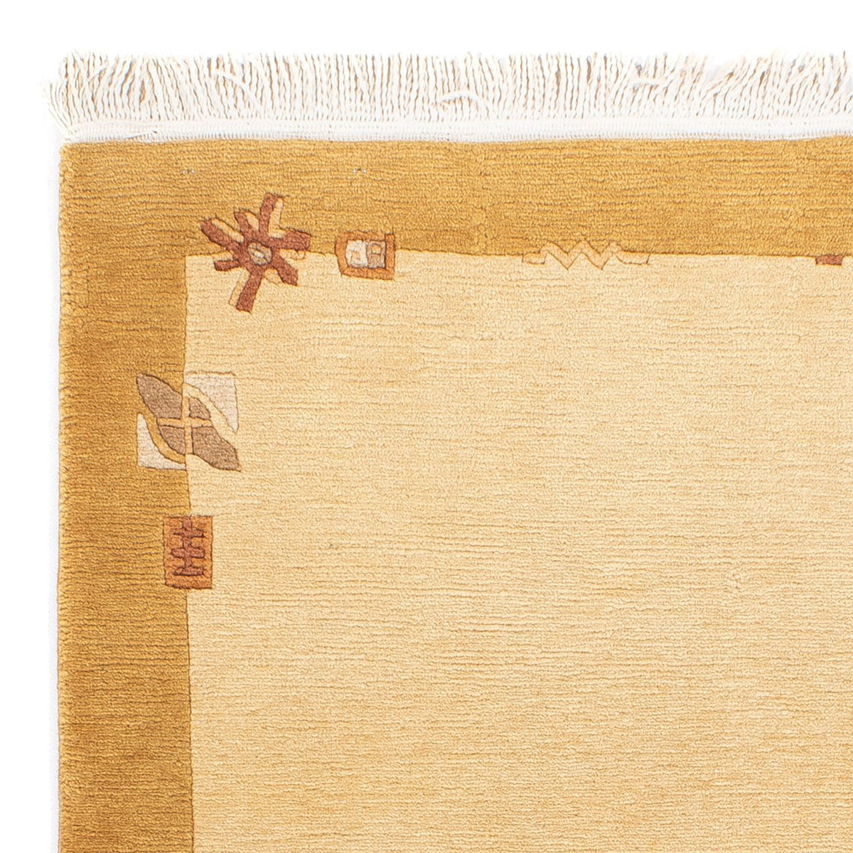 Nepal Tæppe - Royal - 141 x 74 cm - beige
