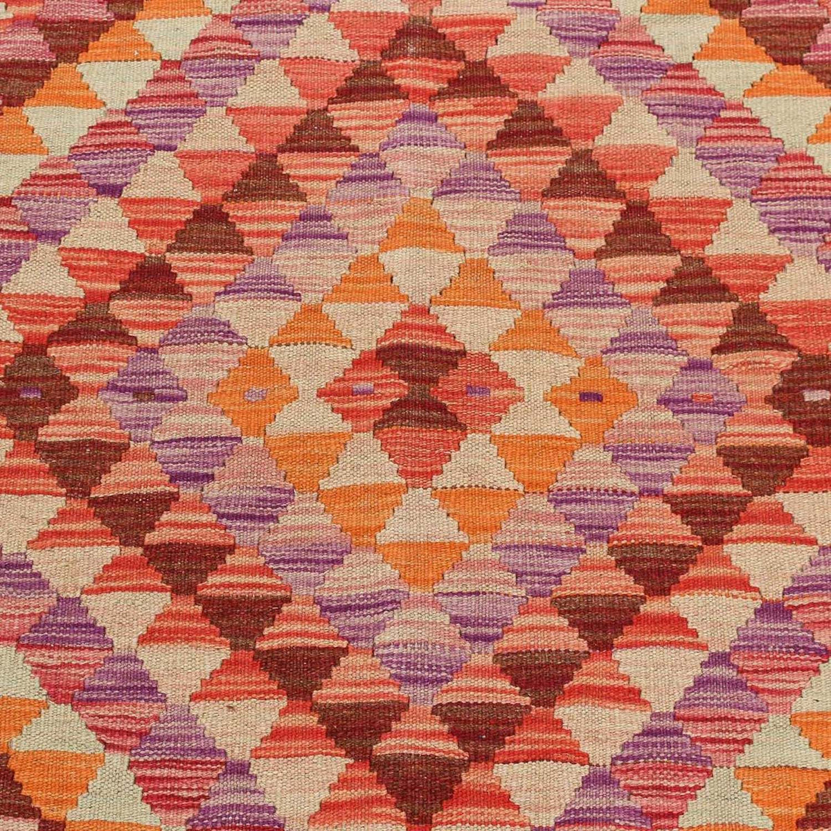 Løber Kelim Carpet - Splash - 192 x 110 cm - flerfarvet