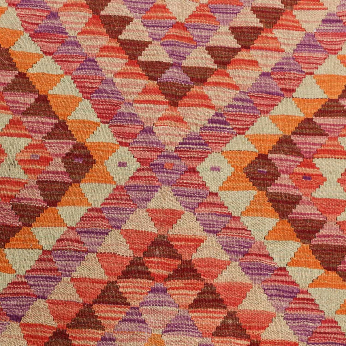 Løber Kelim Carpet - Splash - 192 x 110 cm - flerfarvet