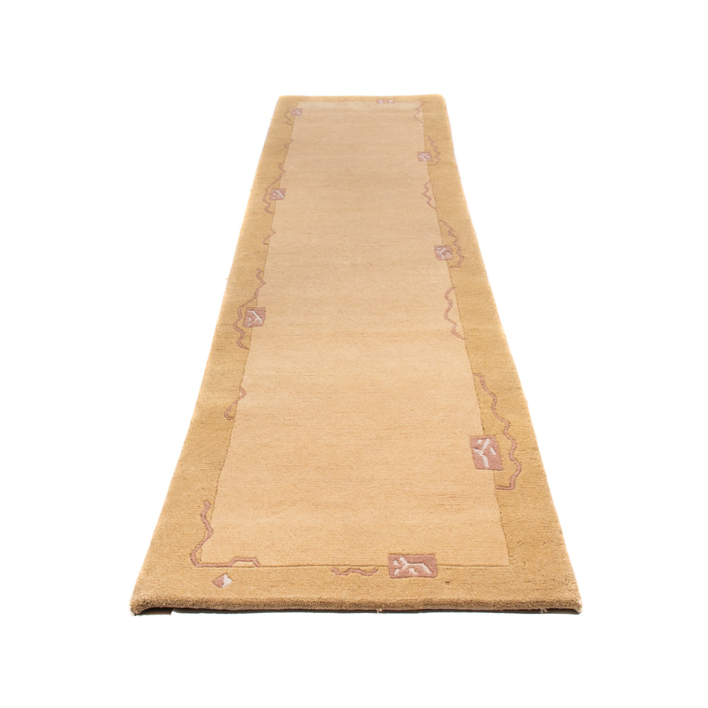 Løber Nepal Tæppe - 333 x 74 cm - beige