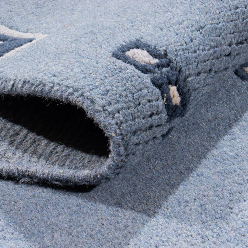 Løber Nepal Tæppe - 330 x 69 cm - blå