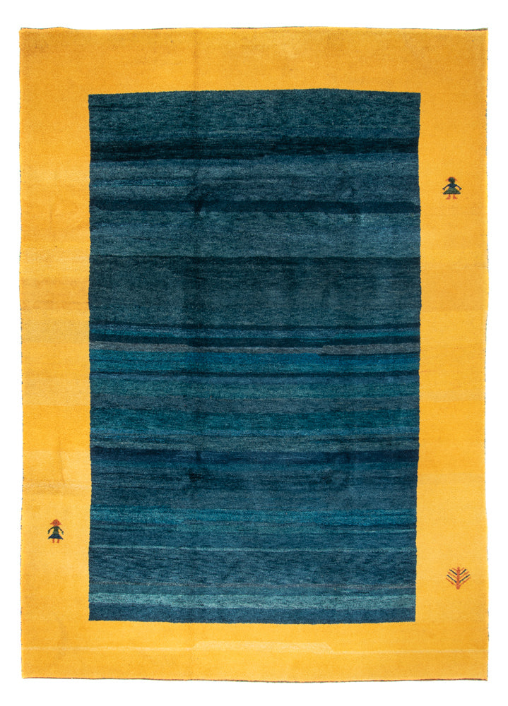 Gabbeh-tæppe - Indus - 349 x 246 cm - blå