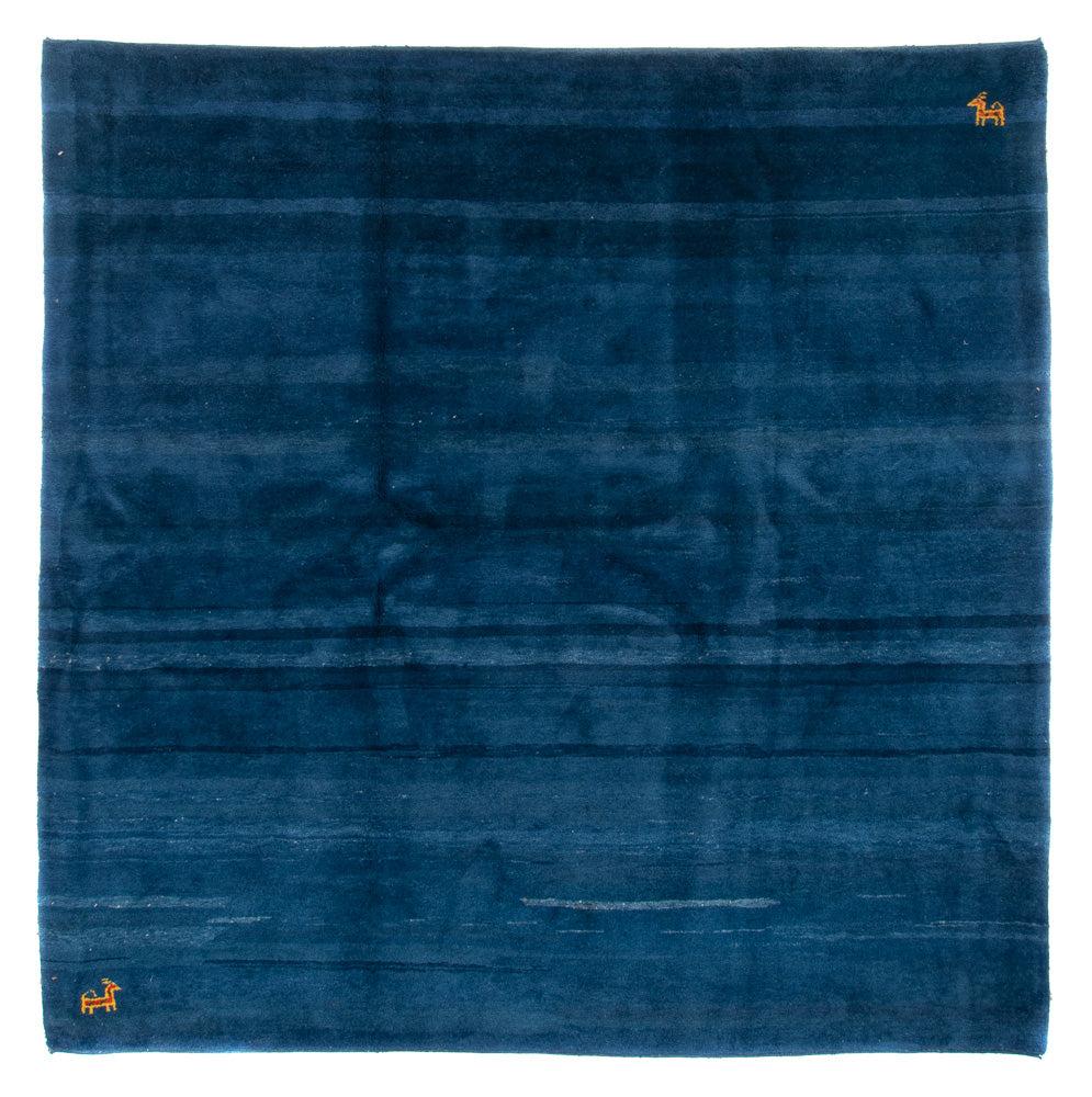 Gabbeh-tæppe - Indus firkantet  - 255 x 250 cm - blå