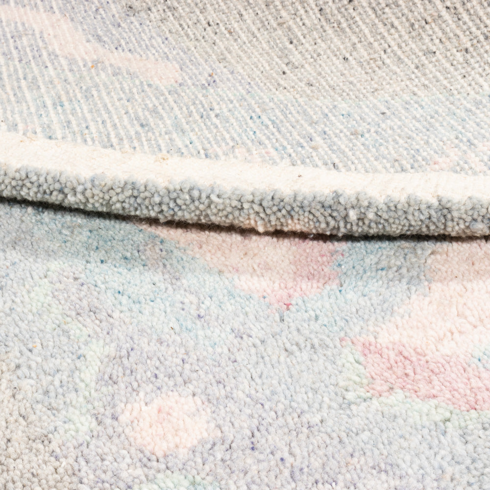 Nepal Tæppe rundt - 200 x 200 cm - grå