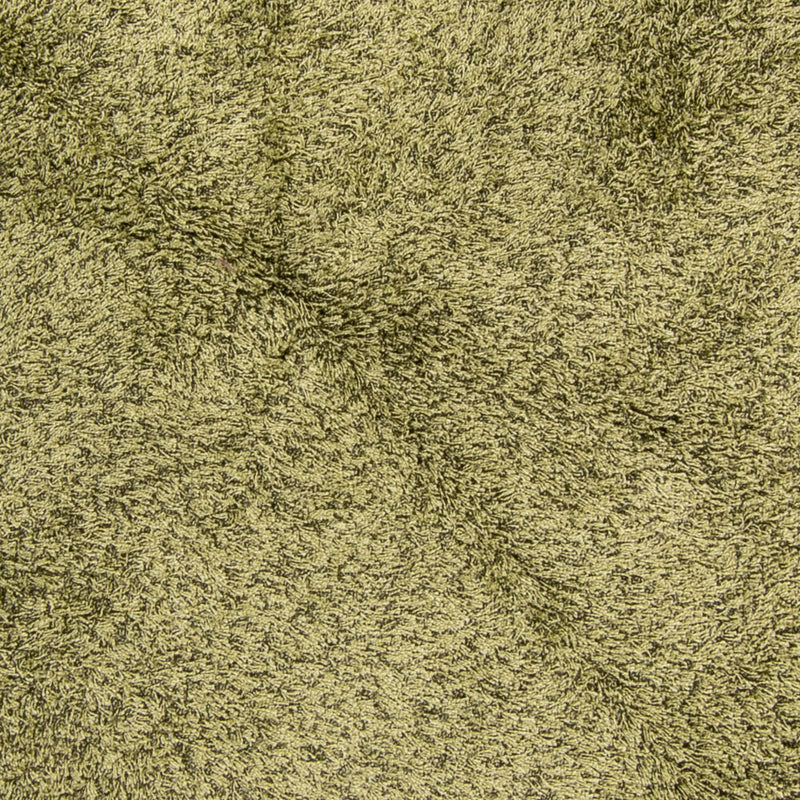 Tæppe med høj pæl rundt  - 200 x 200 cm - olivengrøn