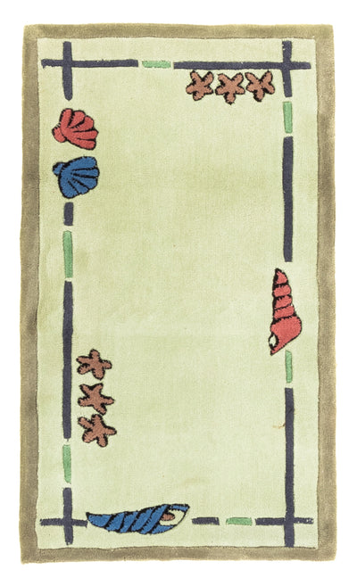 Moderne tæppe 70x140cm - Uldtæppe