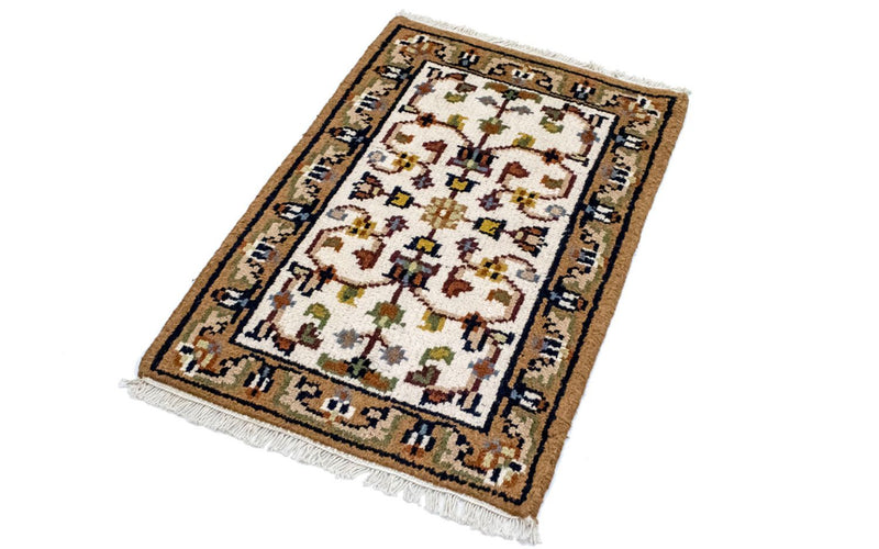 Orientalsk tæppe - 90 x 60 cm - beige