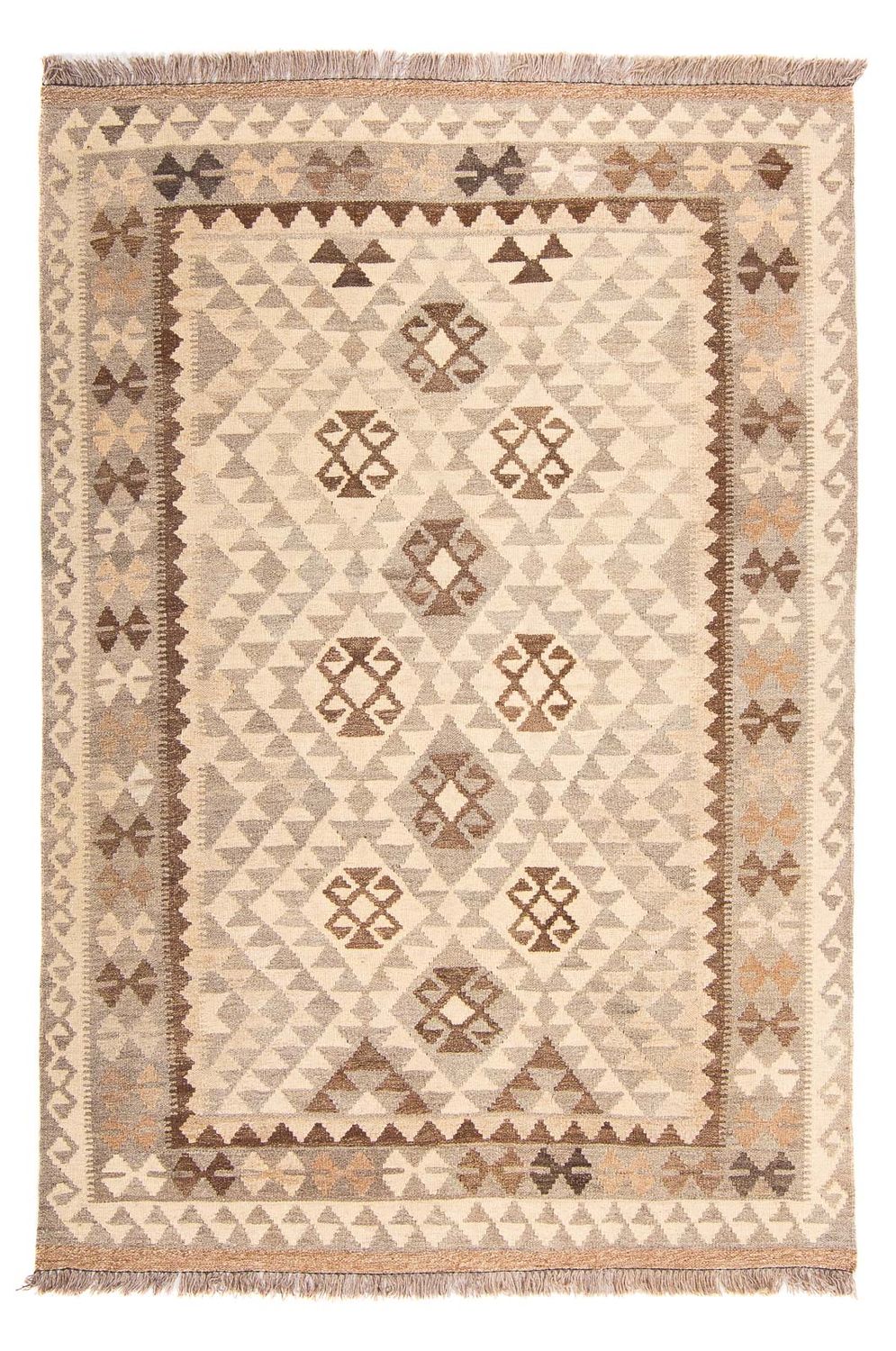 Kelim Carpet - Splash - 175 x 127 cm - beige