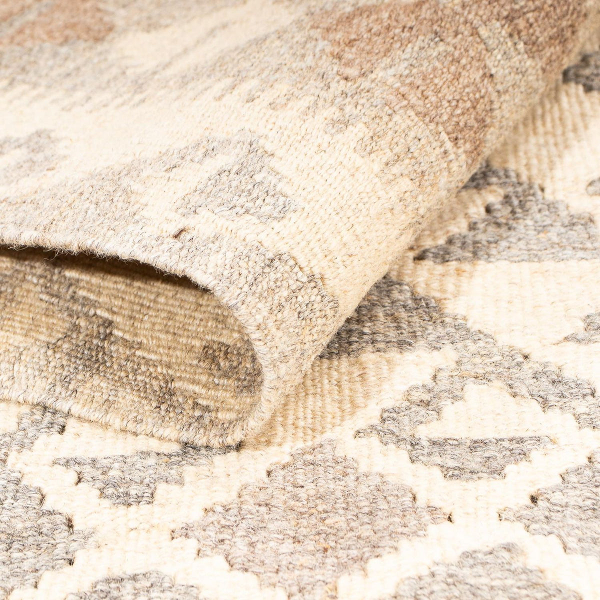 Kelim Carpet - Splash - 174 x 127 cm - lys brun