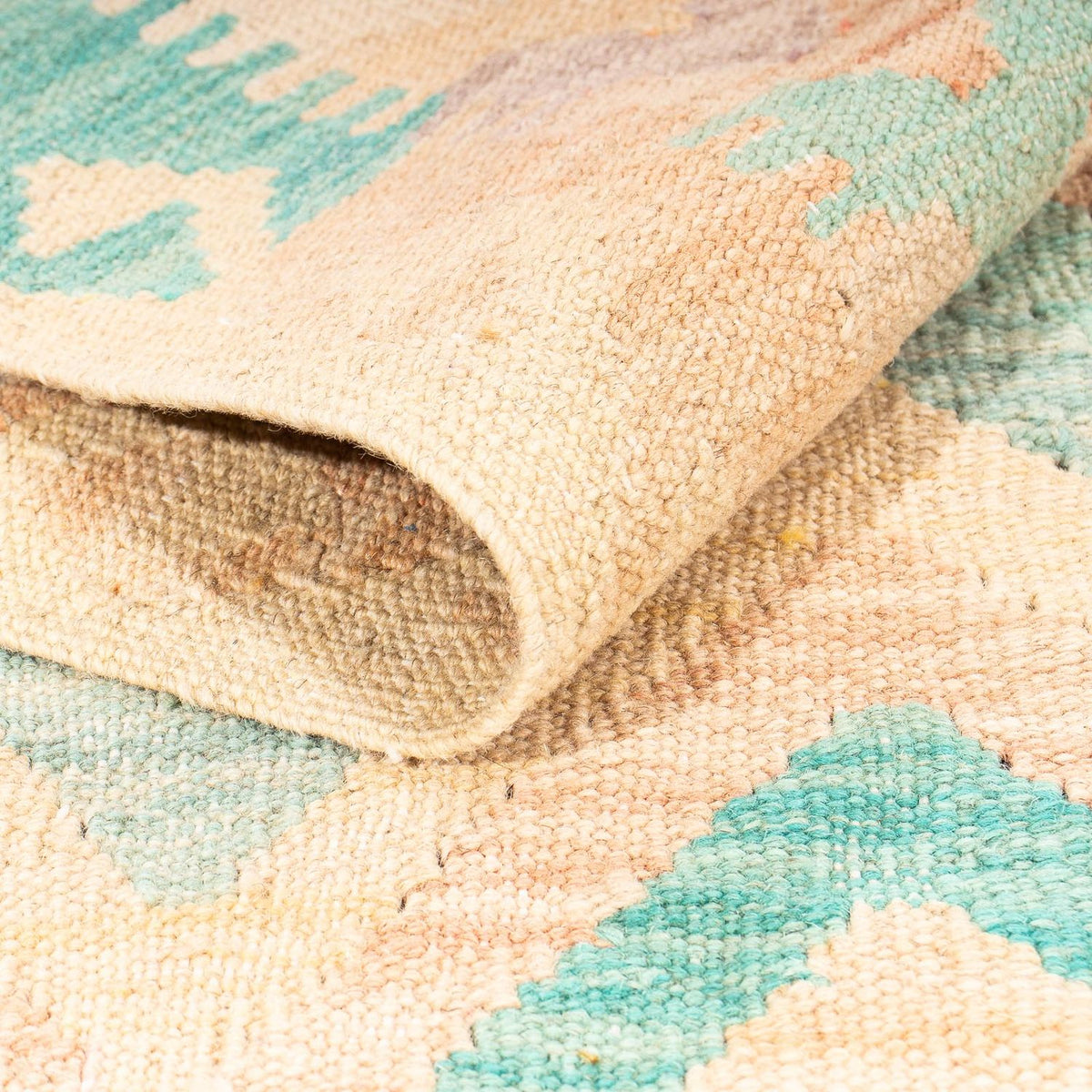 Kelim Carpet - Splash - 203 x 152 cm - flerfarvet