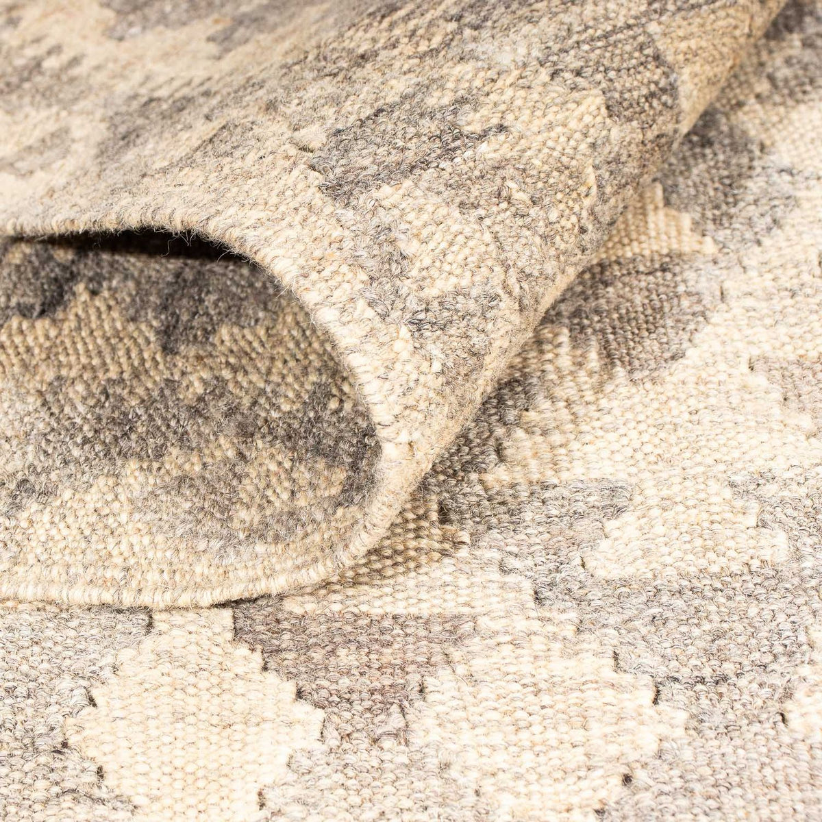 Kelim Carpet - Splash - 210 x 154 cm - beige