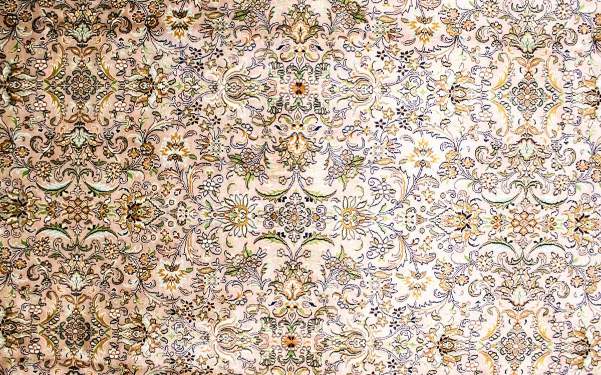 Silketæppe - Kashmir Silk - 308 x 204 cm - beige