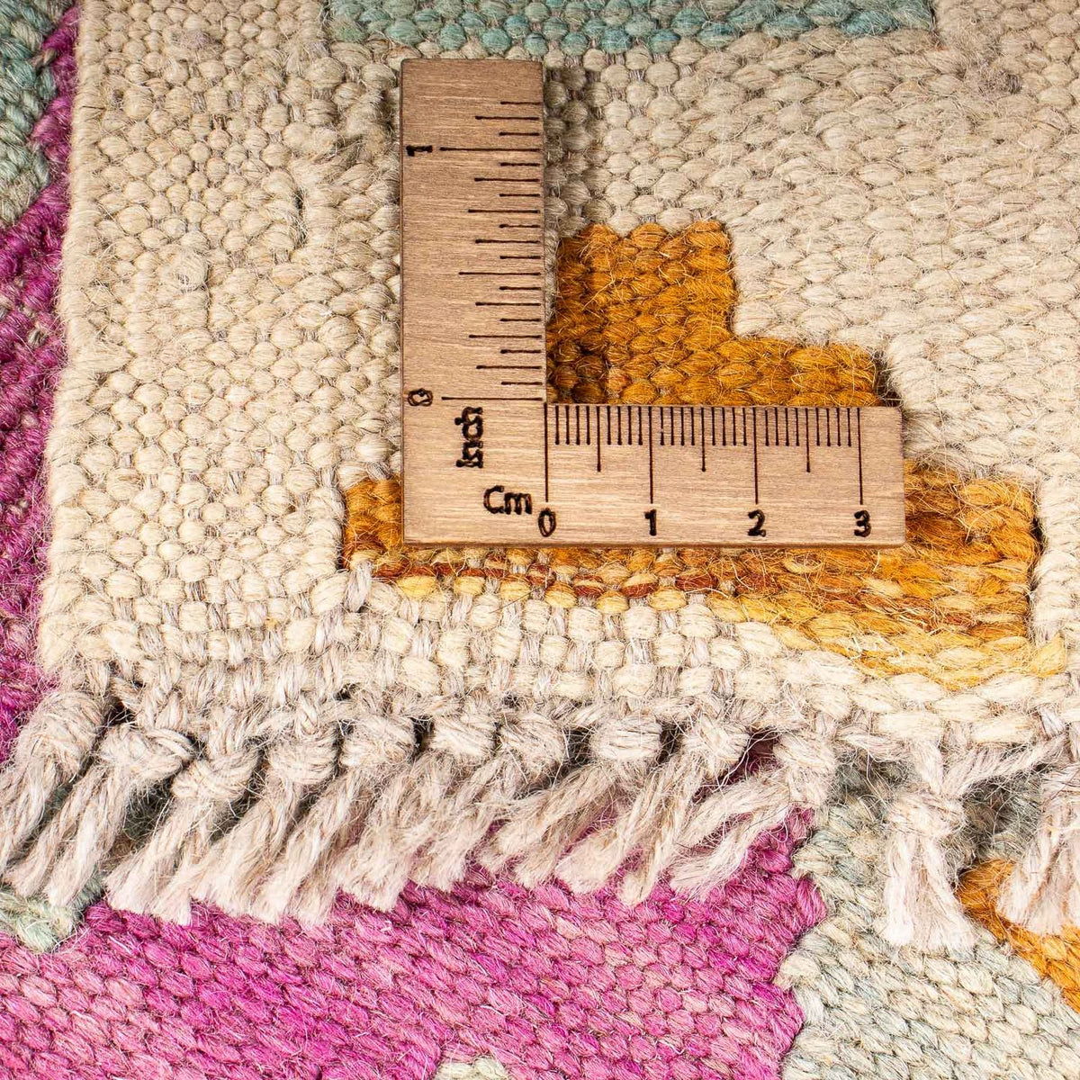 Kelim Carpet - Splash - 203 x 148 cm - flerfarvet