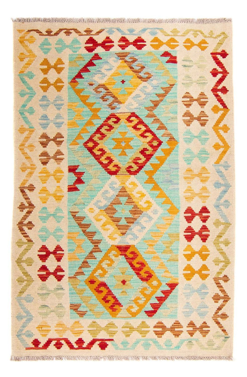Kelim Carpet - Splash - 152 x 101 cm - flerfarvet