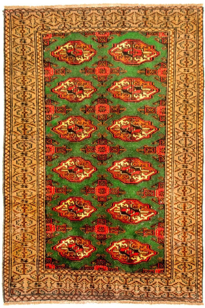 Turkaman-tæppe 102x143cm - Persisk tæppe